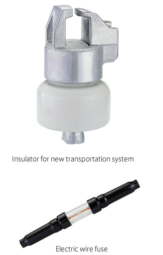 Insulator for new transportation system, Electric wire fuse