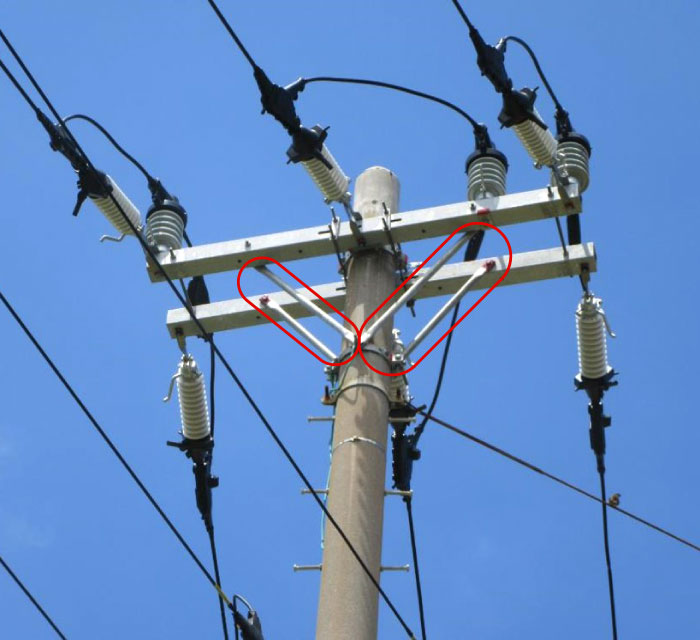 22kV/33kV用 パイプアームタイ(高耐食)