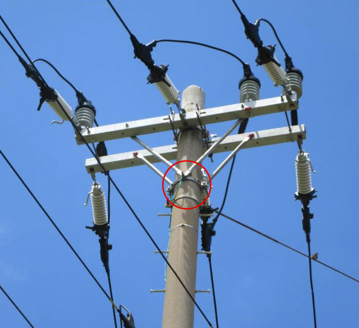22kV/33kV用 アームタイバンド(高耐食)