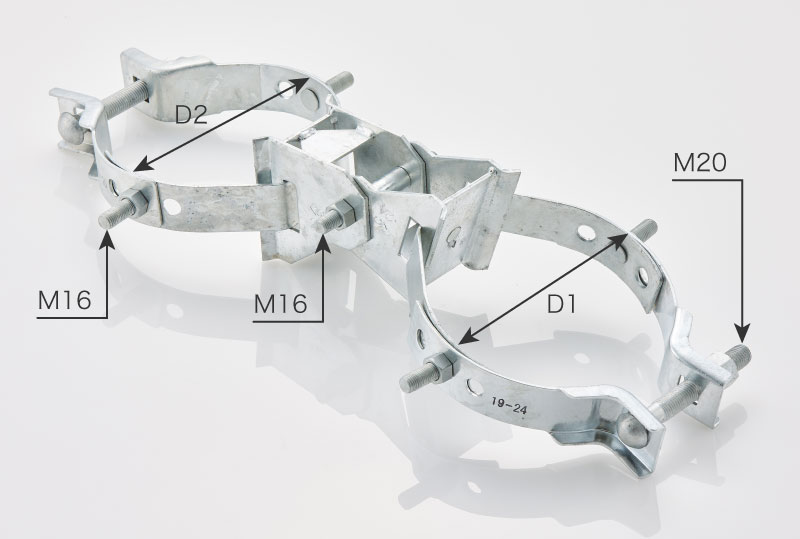 支柱取付金物 軽量形